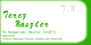 terez maszler business card
